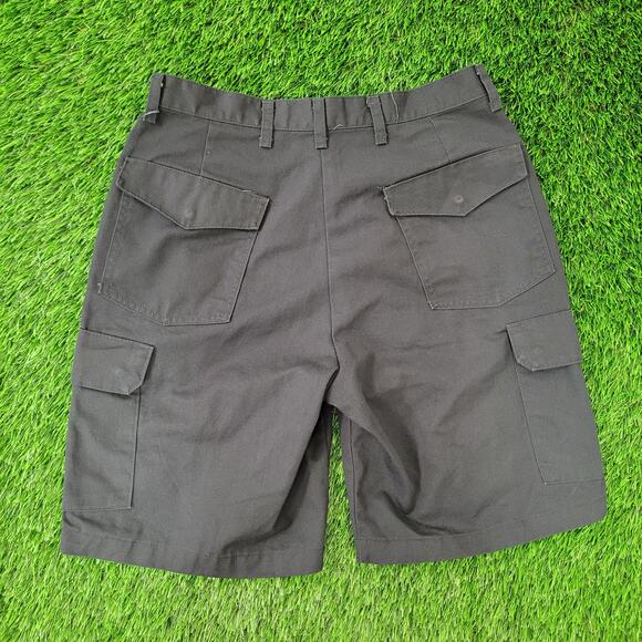 Vintage Y2K RedKap Cargo Shorts 30x9 Black - Picture 2 of 16